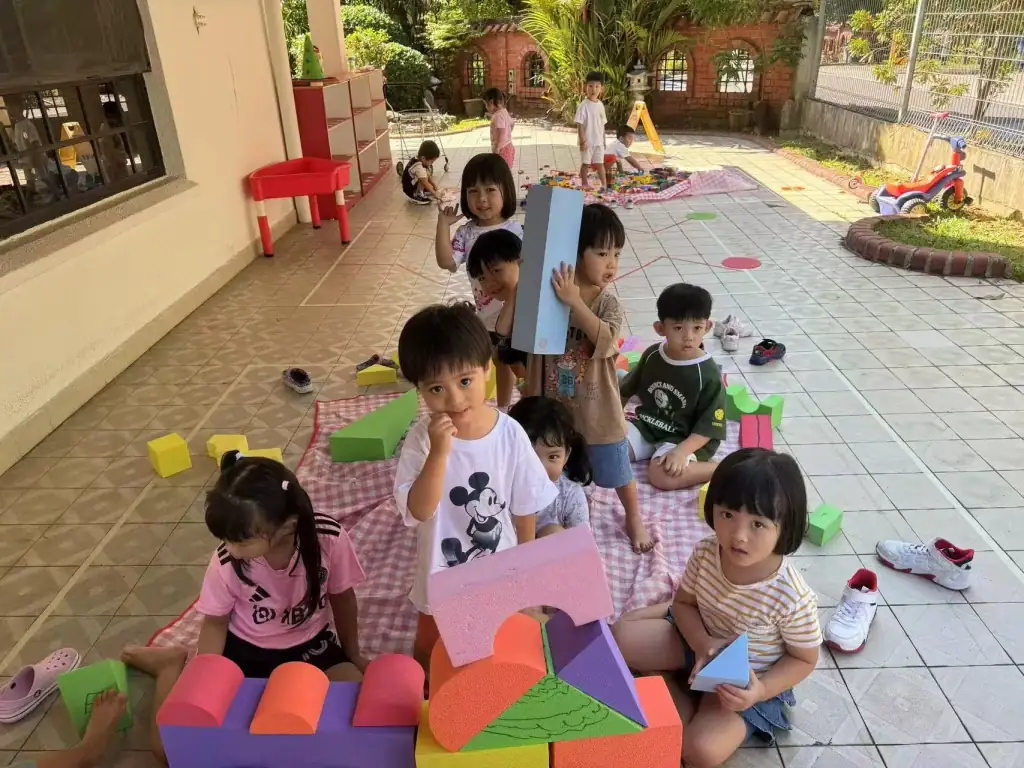 Outdoor learning environment at MapleBear Jurong West bilingual preschool campus