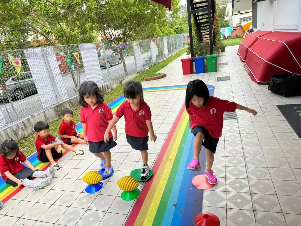 Play-based learning activities in a bilingual classroom at MapleBear Jurong West