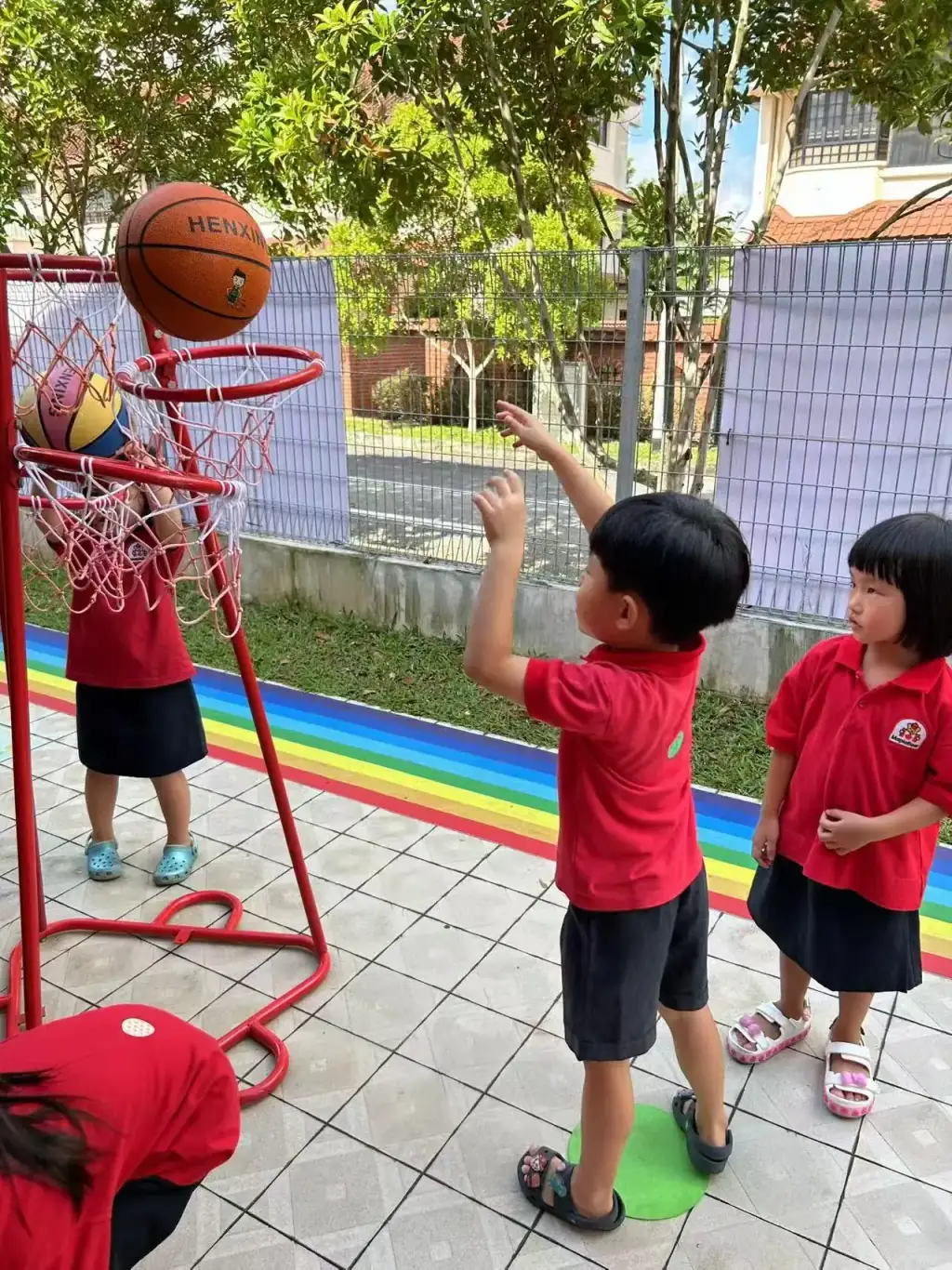 MapleBear Jurong West preschool classroom with children engaged in Canadian curriculum activities