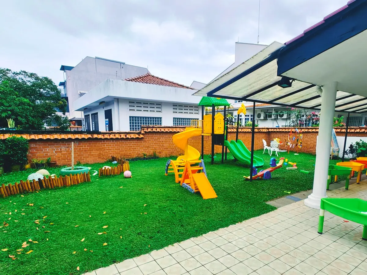 Outdoor playground at MapleBear Jurong West preschool in Jurong West Singapore